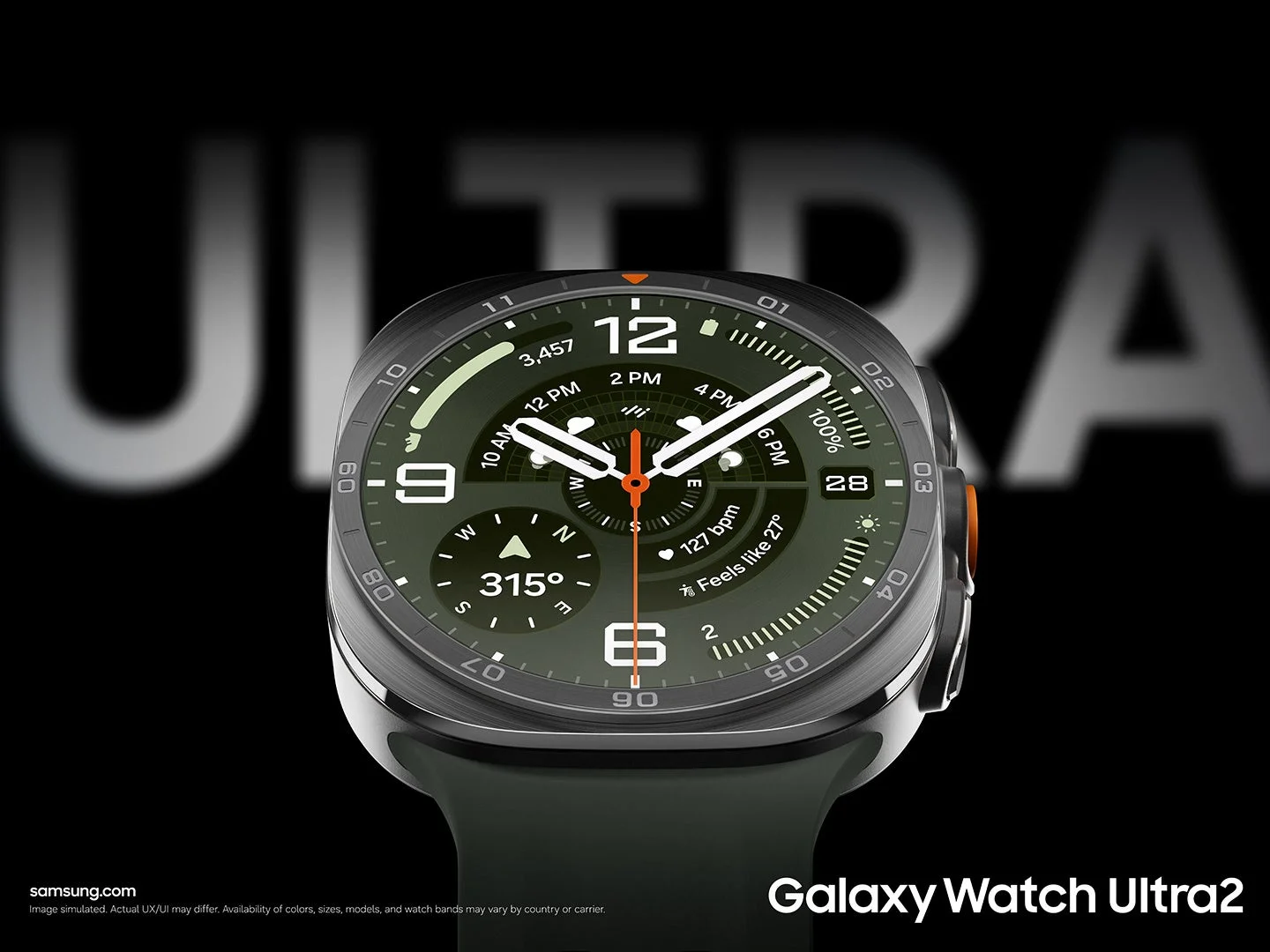 Galaxy Watch Ultra2の画面表示