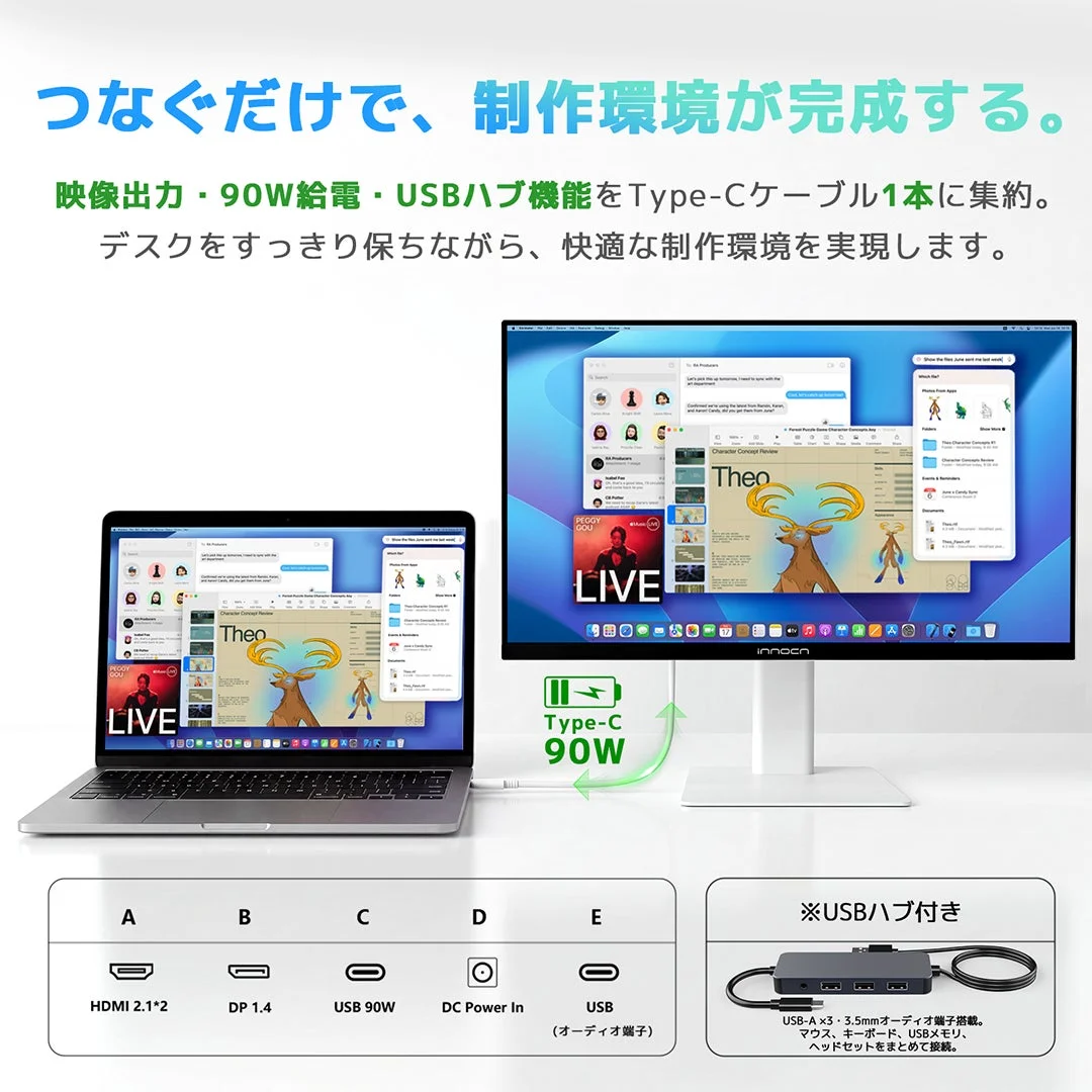 つなぐだけで、制作環境が完成する