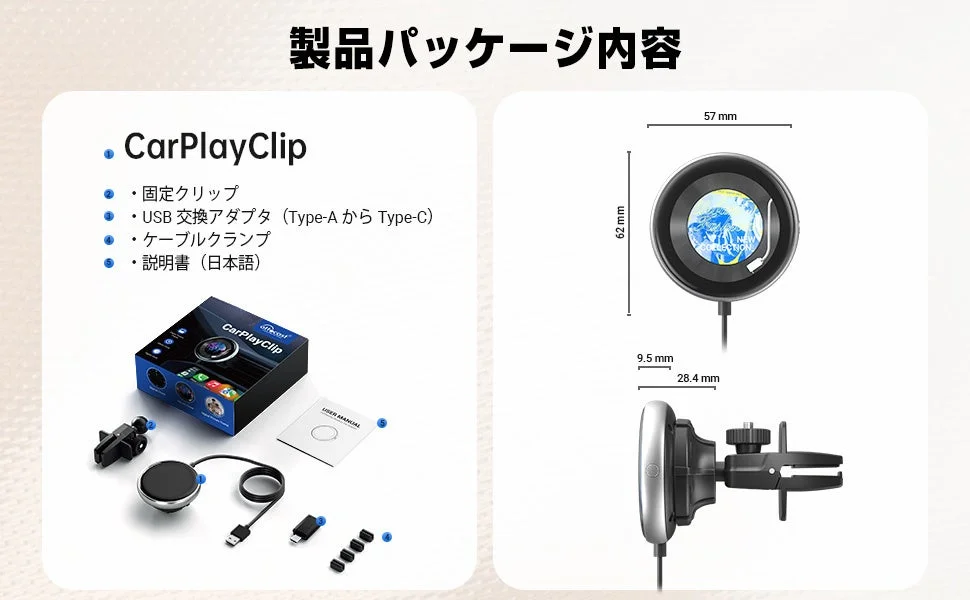 製品パッケージ内容
