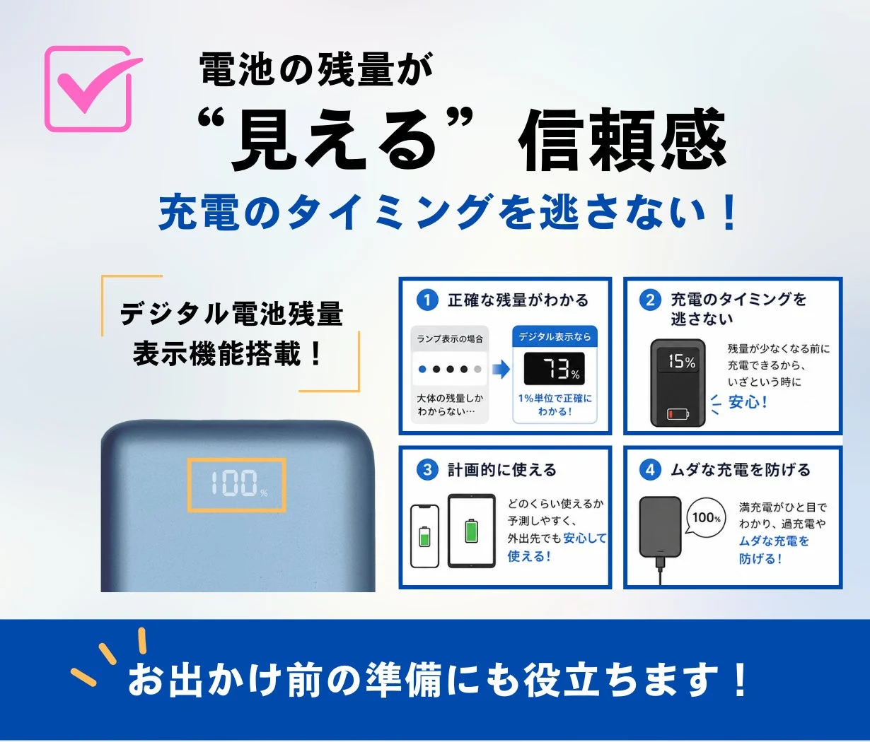 デジタル残量表示