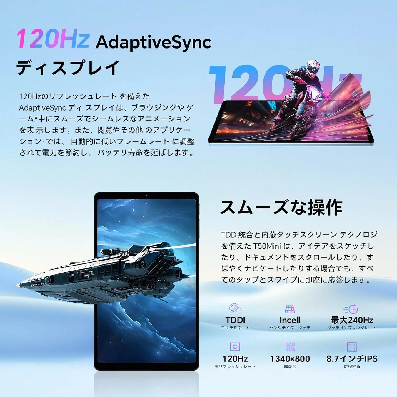 120Hz AdaptiveSync ディスプレイ