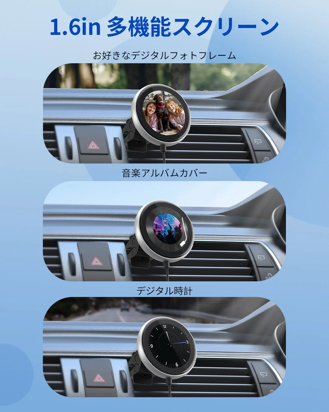 1.6in 多機能スクリーン