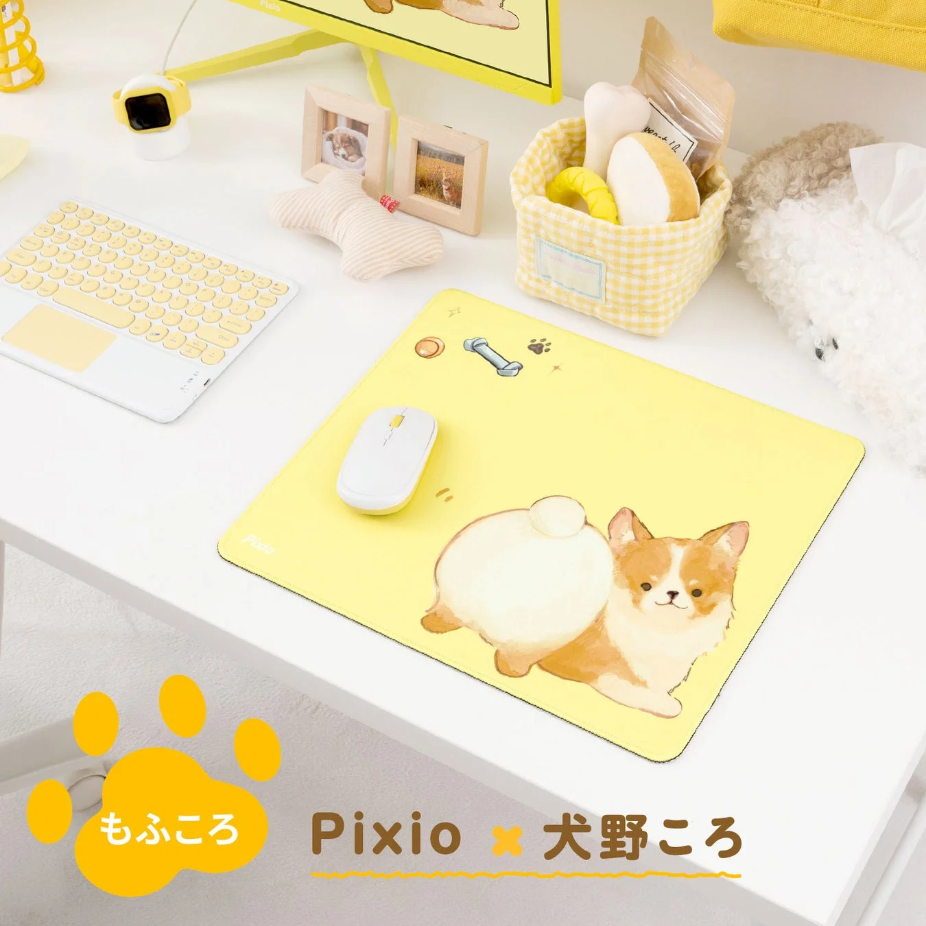もふころ マウスパッド デスク周り