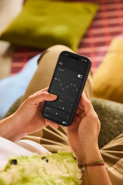 スマートフォンのイコライザー設定画面