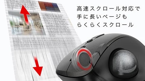 高速スクロールでらくらく