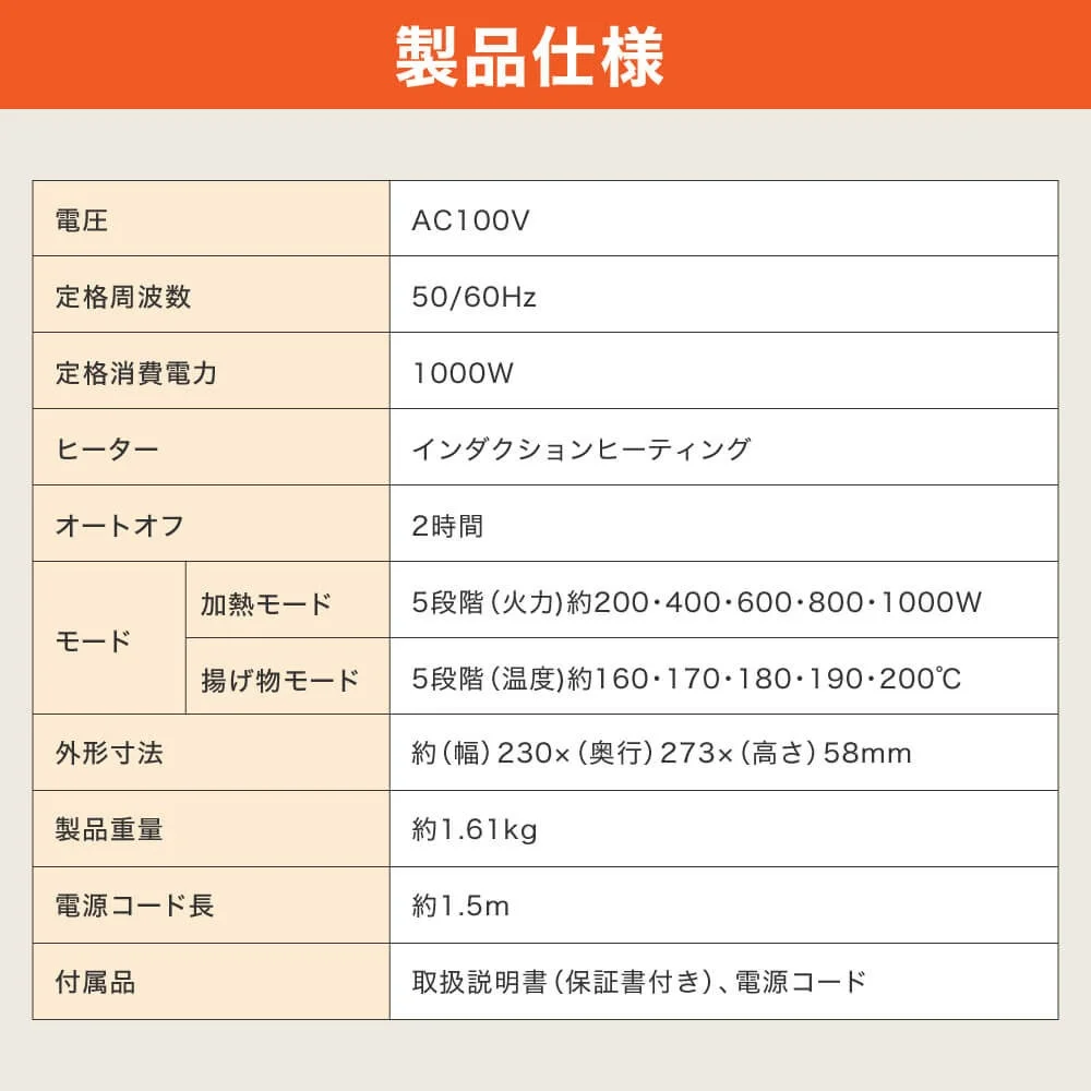 MIHS-TI100製品仕様