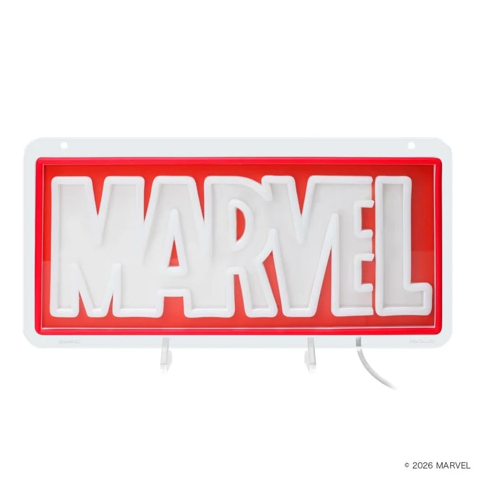 MARVELロゴの壁掛けサイン