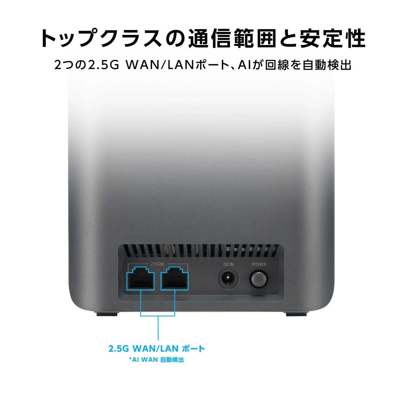 2つの2.5G WAN/LANポート